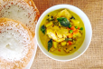Appam With Chicken Stew