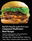 Casanova Mushroom beef Burger