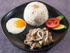 Beef Sisig Silog