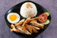 Fried Chicken Strips With Rice
