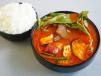 Kimchi Sinigang with rice