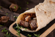 Grilled Lamb Cubes Sandwich