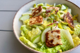 Lettuce-Apple Salad With Halloumi