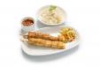 Moo Ping Tofu with Sticky Rice (Grilled Skewers)