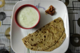 Gobi Paratha With Dal And Dahi