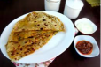 Methi Aloo Paratha With Dal And Dahi