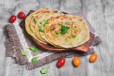 Paneer Paratha With Dal And Dahi