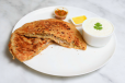 Kali Mirchi Paratha With Dal And Dahi