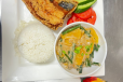 FRIED MARINATED BANGUS SITAW KALABASA COMBO MEAL