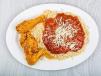 Spaghetti With Fried Chicken Meal