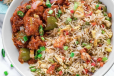 Chicken Fried Rice With Chicken Manchurian