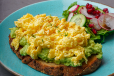 Avocado Toast With Scrambled Egg