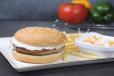 Chicken Burger With Mushroom And White Sauce