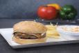 Beef Burger With Mushroom And Brown Sauce