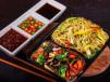 Vegetable szechuan sauce with veg chow mein