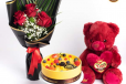 MANGO FLOWER TEDDY COMBO