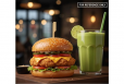 Chicken Burger With Avocado Juice