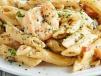 Penne Alfredo With Shrimps