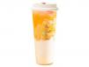 Mango Pomelo Bean Curd Milk Tea