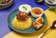 Dum Gosht Biryani and Murgh Malai Tikka (2 pcs), Raita, Gulab Jamun
