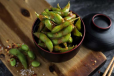 Garlic Edamame (V)