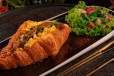 Egg Crossiant with scrambled egg with gravy sauce