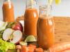 Healthy Grapefruit With Carrot And apple Juice