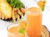 Healthy Orange With Carrot And Pineapple Juice