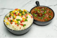 Veg. Manchurian Gravy + Veg Fried Rice Combo