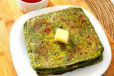 Palak With Cheese Paratha