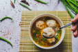 Vegetable Momo Thukpa