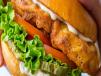Egg Chicken Burger With Fries