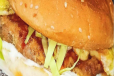 Beef Shami Burger With Fries