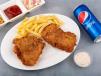Fried Fish (2 Pieces) with Fries and Cole Slaw