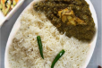 Zeera Rice With Palak Chicken