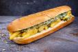 Cheesy Spinach Fries Sandwich
