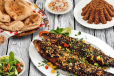 Grilled Mullet Fish Meal