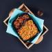 Veg Schezwan Fried Rice With Veg Manchurian Sauce Box