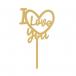 I Love You Heart Shape Gold
