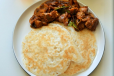 Kallappam with Chicken Varattu