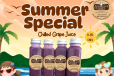 Summer Special Chilled Grape Juice