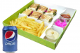 Fola Stuffed Falafel Meal With Pepsi 330 Ml And Fries