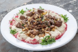 Hummus With Chopped Meat And Nuts