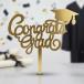 CONGRATS GRAD GOLD ACRYLIC