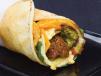 Falafel Egg Cheese And Chips Sandwich