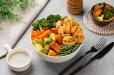 Spicy Garlic Shrimp Salad - 374 kcal