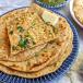 Paneer Paratha (yoghurt+pickle)