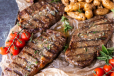Rosemary Mustard Grill Steak - Beef Rib Eye