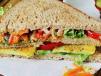 Vegetable Club Sandwich