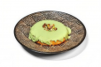 Konafa Topped With Pistachio Cream
